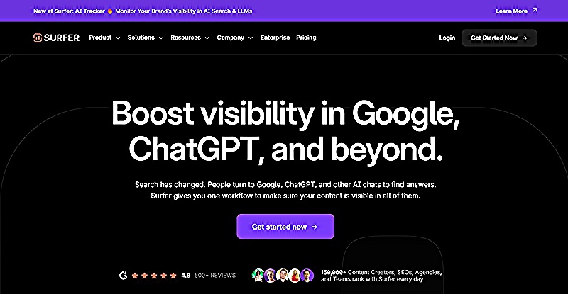 Surfer SEO Interface