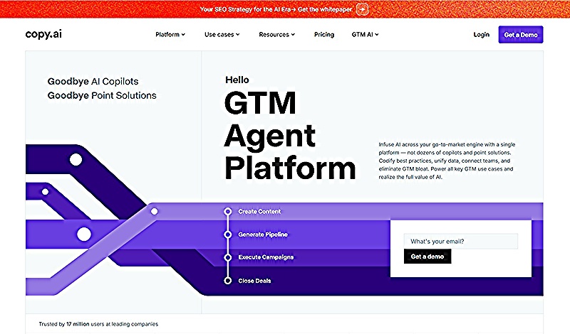 Copy.ai Interface